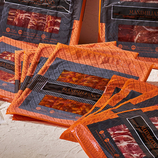 Case of Chorizo Maximiliano 100 gr Sliced by Machine