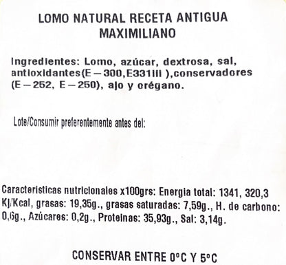 Lomo Receta Antigua pieza de 1,200 kg