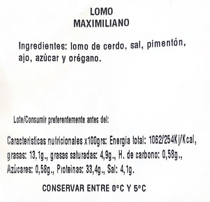 Caixa de Lombo Maximilian 100gr Fatiada à Máquina